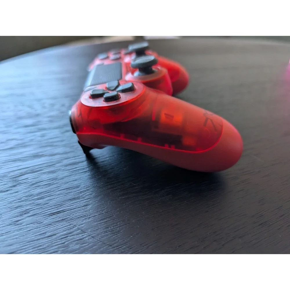 Sony Playstation PS4 DualShock Wireless Controller Rare Clear Red OEM (Tested)